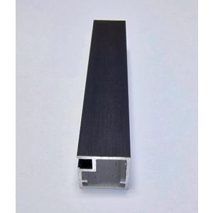 Профиль фасадный mz-01 браш черный